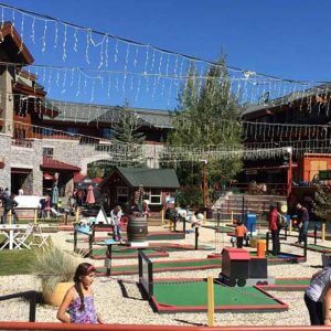 Miniature golf in the heavenly village